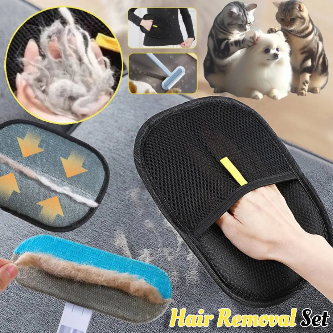 Capture Every Last Fur: Reusable Pet Hair Removal Gloves for Effortless Grooming and Home Maintenance