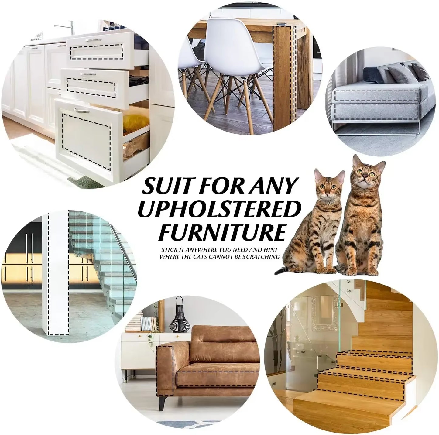 Ultimate Cat Scratch Furniture Protector - Keep Your Couch Safe with our Anti-Scratch Guard Tape