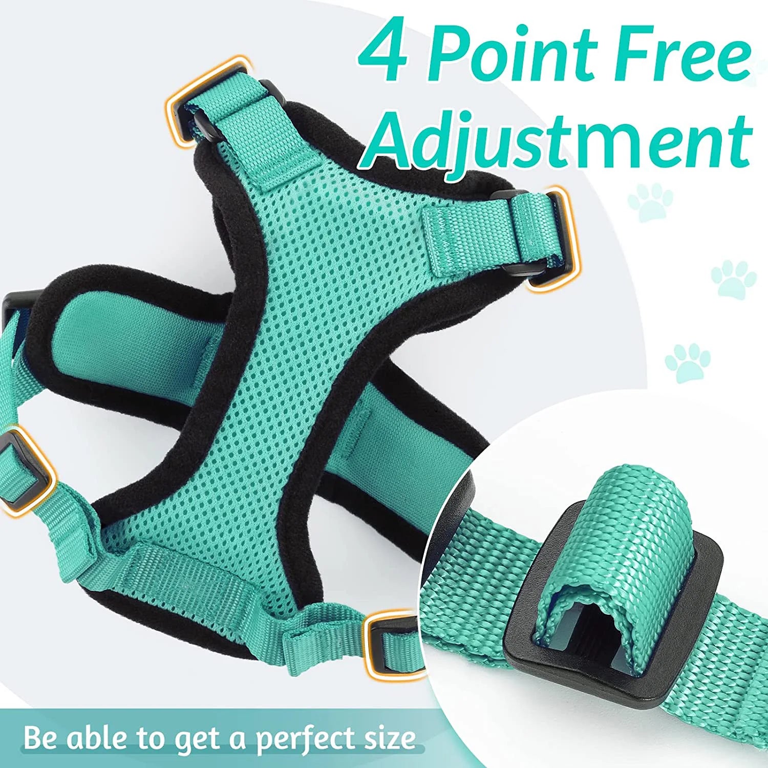 Ultimate Escape Proof Cat Harness and Leash Set – Soft, Adjustable Vest for Easy Control During Walks