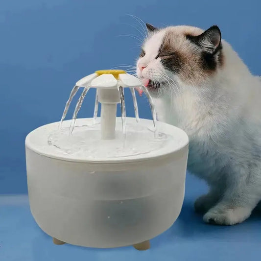 Elevate Your Cat's Hydration with the Pets Water Fountain - 1.2L Automatic Filtered USB Cat Drinker