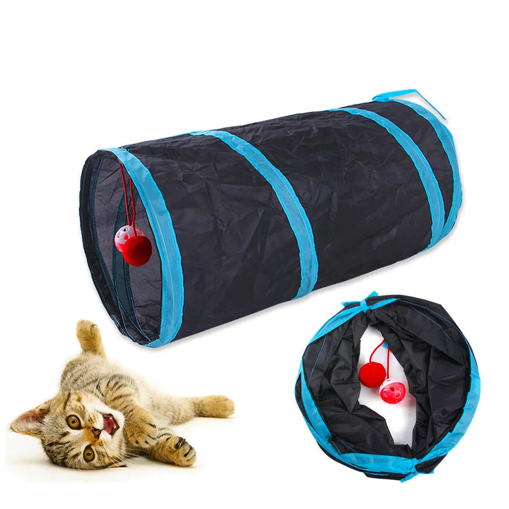 Make Playtime Pawesome with Our Cat Tunnel – Foldable & Fun for Cats, Rabbits, and More!