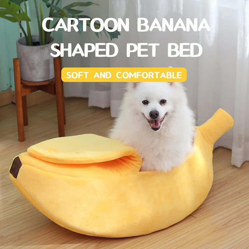 Transform Your Pet's Relaxation with Our Adorable Banana Cat Bed House - Cozy, Durable, and Available in Multiple Colors!