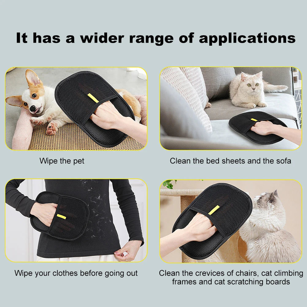 Capture Every Last Fur: Reusable Pet Hair Removal Gloves for Effortless Grooming and Home Maintenance
