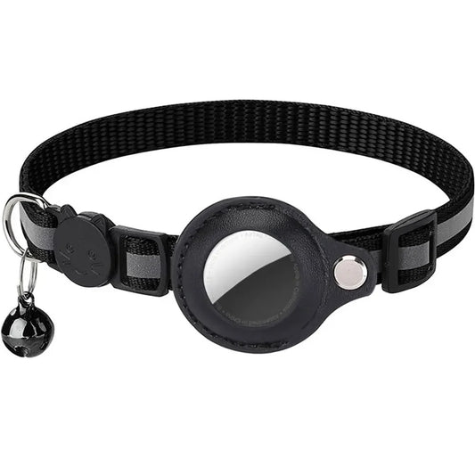 Elevate Your Cat's Safety with Our Stylish Reflective Collar Featuring Apple AirTag Holder
