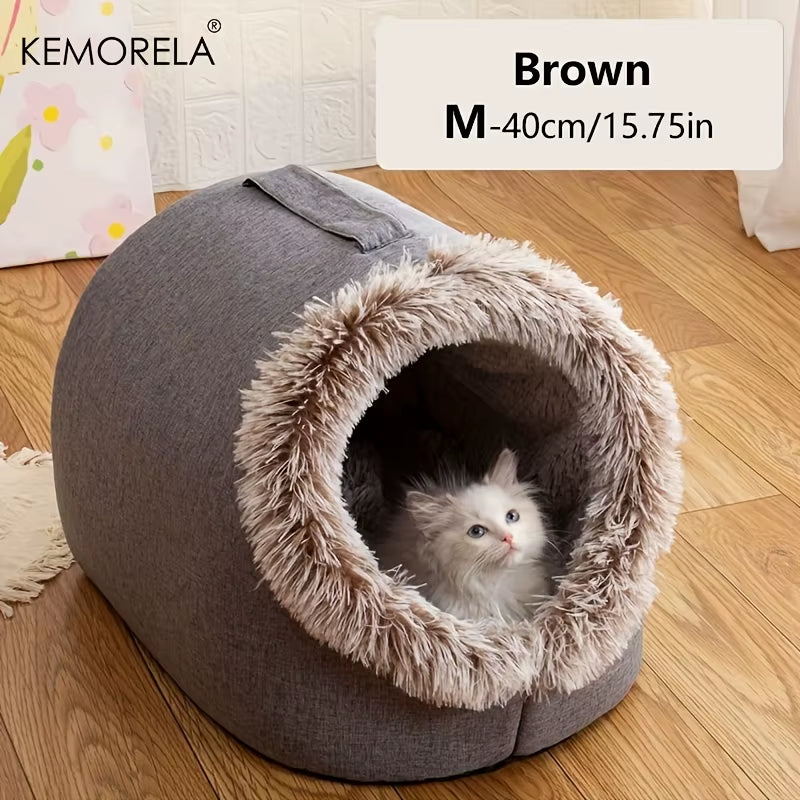 Cozy & Portable Cat Bed: Your Feline's New Favorite Sleep Spot!