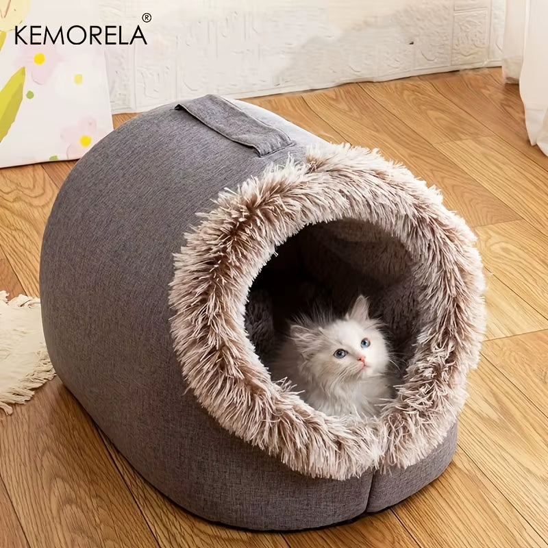 Cozy & Portable Cat Bed: Your Feline's New Favorite Sleep Spot!