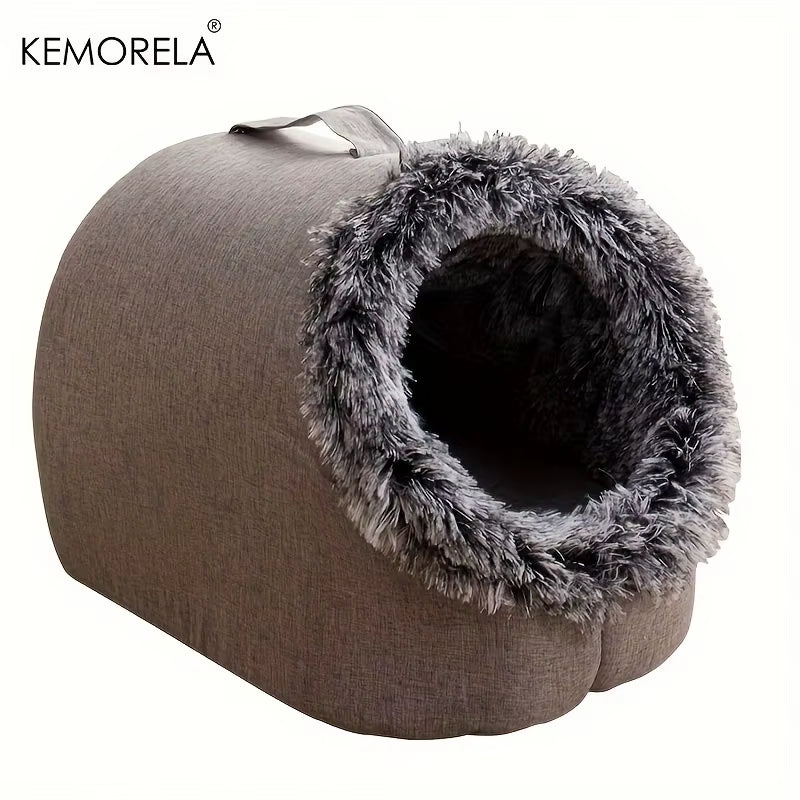 Cozy & Portable Cat Bed: Your Feline's New Favorite Sleep Spot!