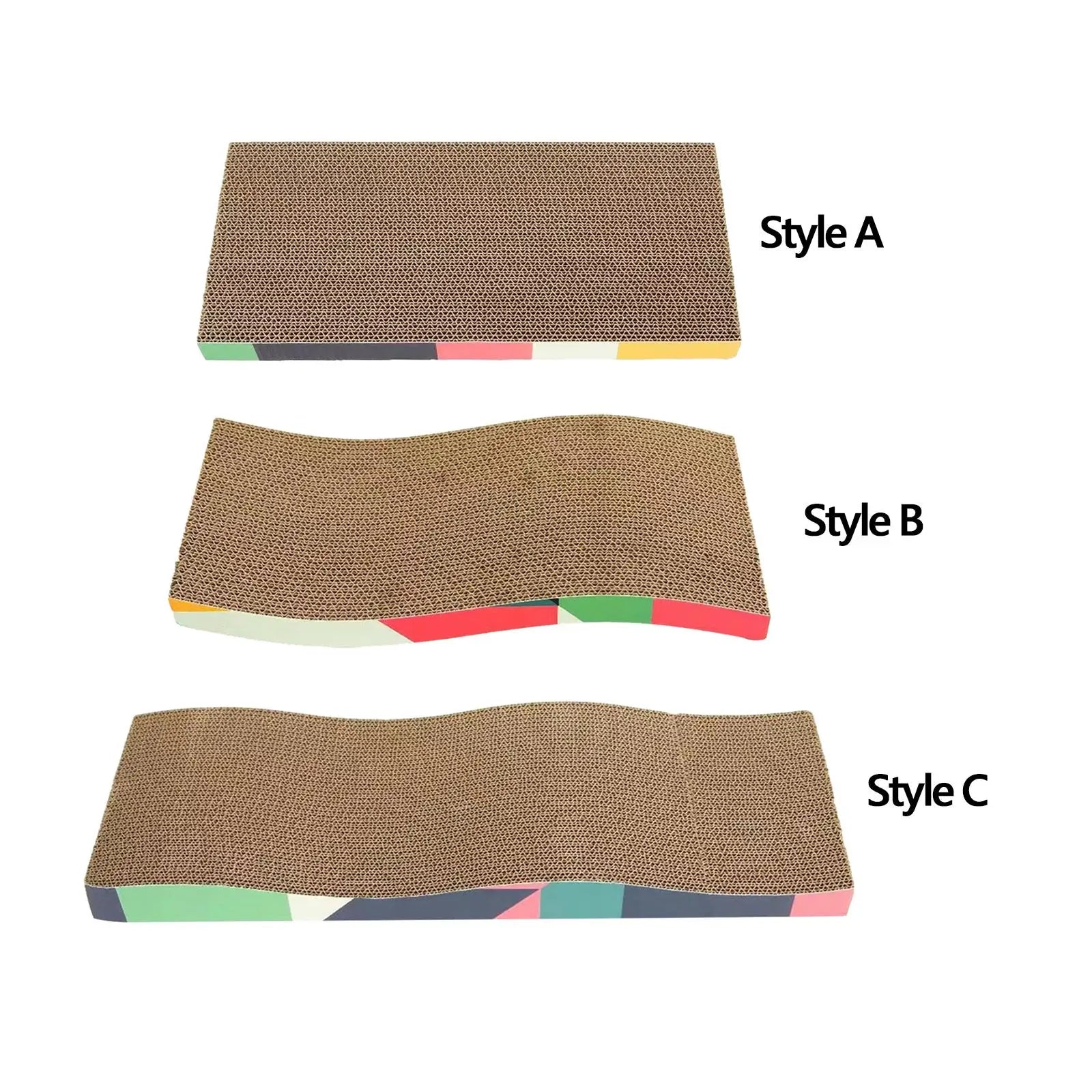 Ultimate Cat Scratching Lounge: Durable Corrugated Cardboard Bed & Play Mat for Indoor Cats and Kittens - Protect Your Furniture in Style!