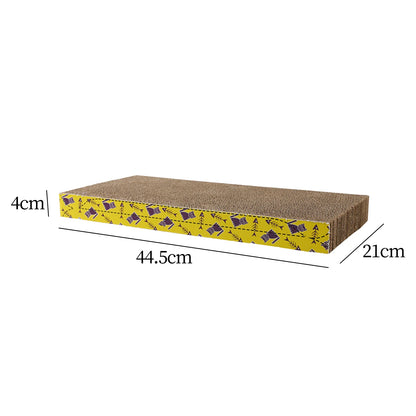 Ultimate Cat Scratching Lounge: Durable Corrugated Cardboard Bed & Play Mat for Indoor Cats and Kittens - Protect Your Furniture in Style!