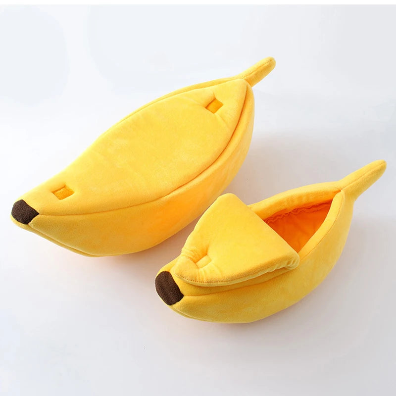 Transform Your Pet's Relaxation with Our Adorable Banana Cat Bed House - Cozy, Durable, and Available in Multiple Colors!