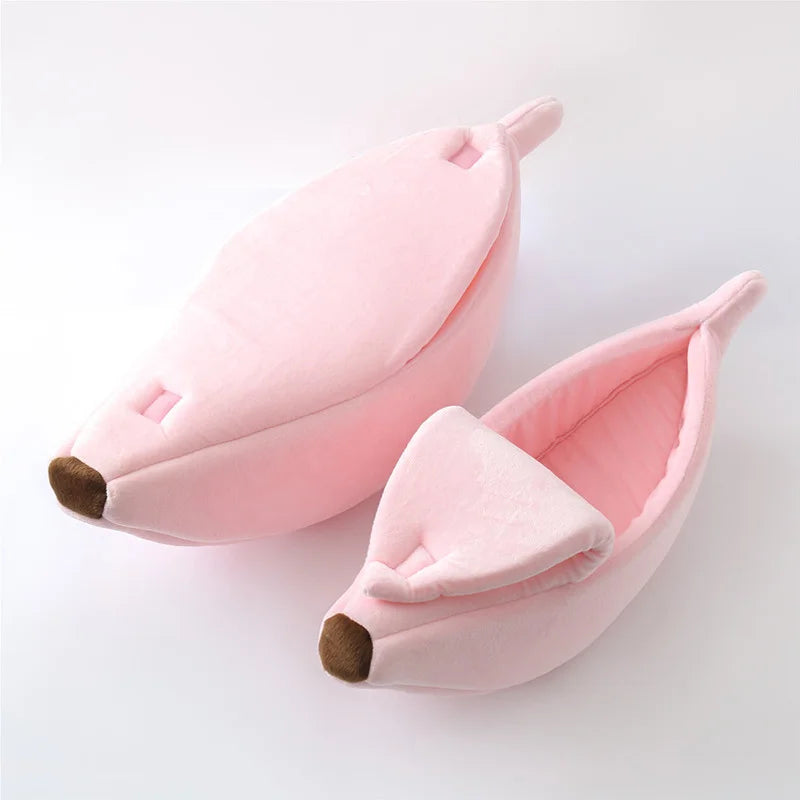 Transform Your Pet's Relaxation with Our Adorable Banana Cat Bed House - Cozy, Durable, and Available in Multiple Colors!