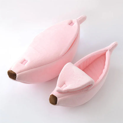 Transform Your Pet's Relaxation with Our Adorable Banana Cat Bed House - Cozy, Durable, and Available in Multiple Colors!