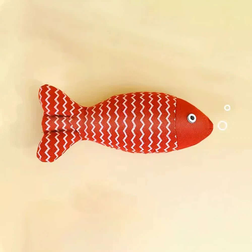 MADDEN Interactive Cat Fish Toy - Engaging Catnip Scratcher for Playful Kittens