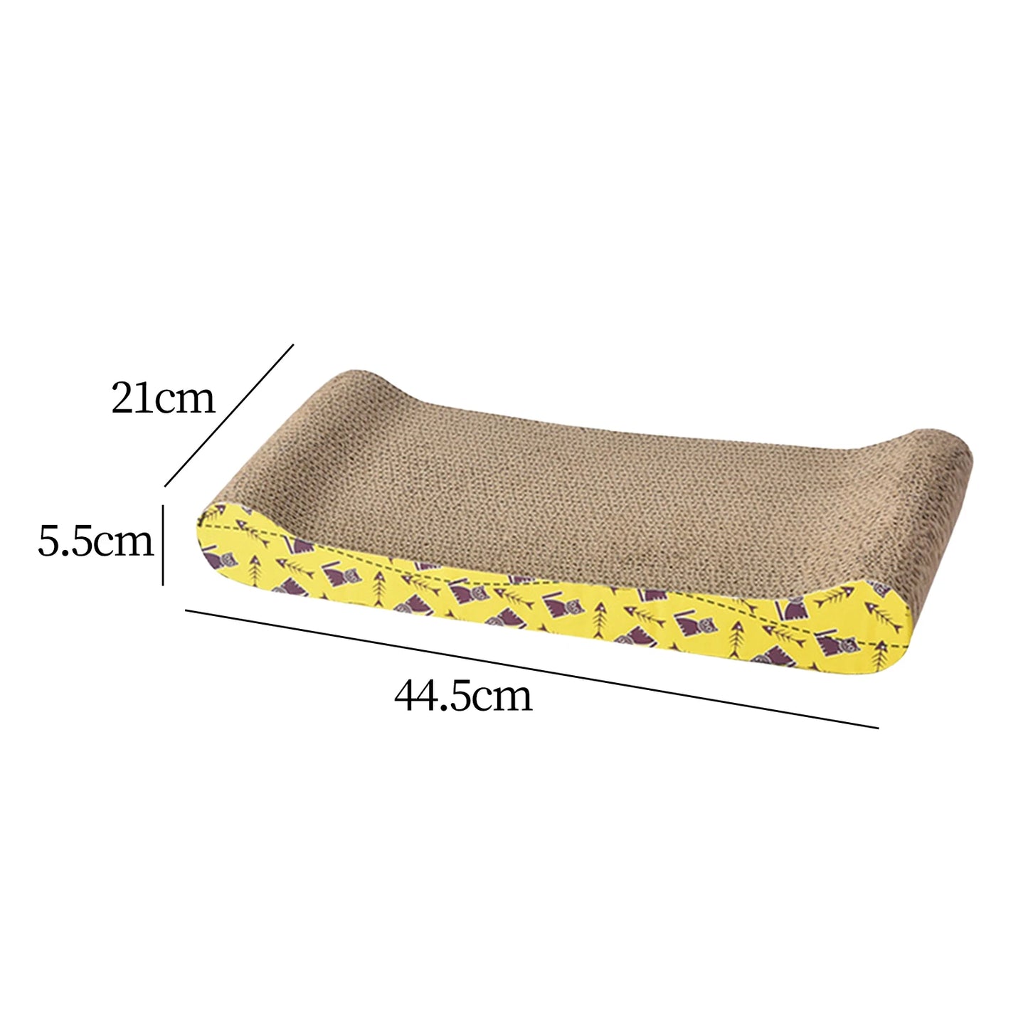 Ultimate Cat Scratching Lounge: Durable Corrugated Cardboard Bed & Play Mat for Indoor Cats and Kittens - Protect Your Furniture in Style!