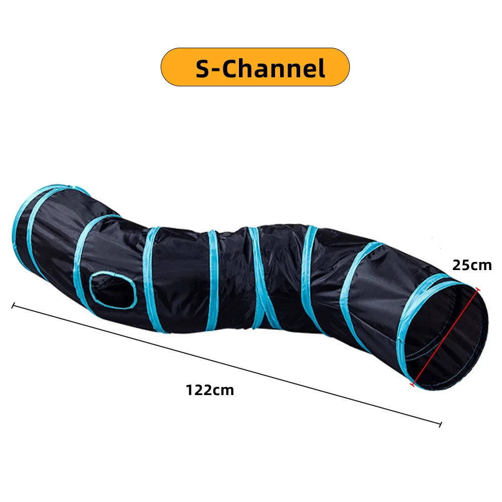 Make Playtime Pawesome with Our Cat Tunnel – Foldable & Fun for Cats, Rabbits, and More!