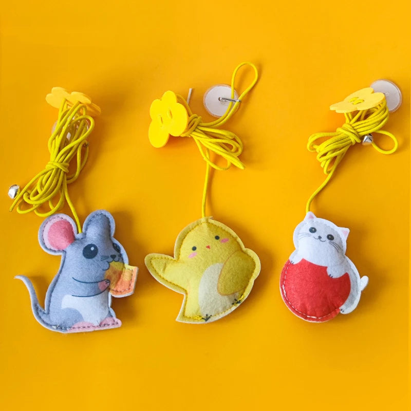 Exciting Interactive Cat Toy - Hanging Feather Teaser for Endless Fun and Engagement!