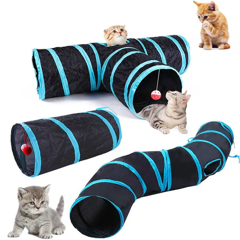 Make Playtime Pawesome with Our Cat Tunnel – Foldable & Fun for Cats, Rabbits, and More!