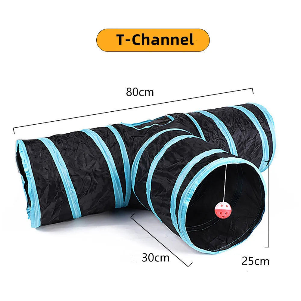 Make Playtime Pawesome with Our Cat Tunnel – Foldable & Fun for Cats, Rabbits, and More!