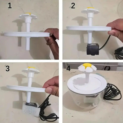 Elevate Your Cat's Hydration with the Pets Water Fountain - 1.2L Automatic Filtered USB Cat Drinker