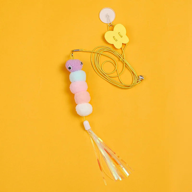 Exciting Interactive Cat Toy - Hanging Feather Teaser for Endless Fun and Engagement!