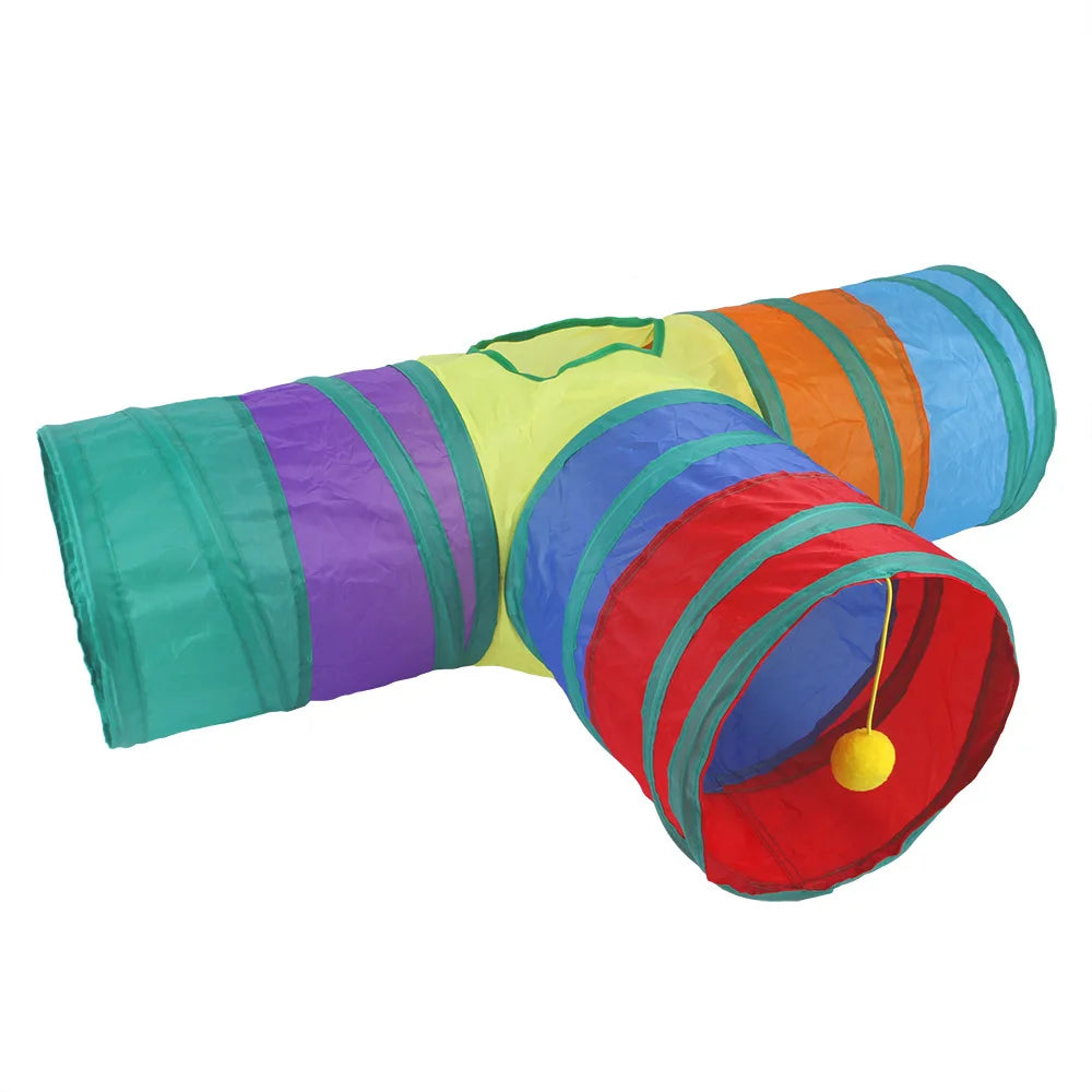 Make Playtime Pawesome with Our Cat Tunnel – Foldable & Fun for Cats, Rabbits, and More!