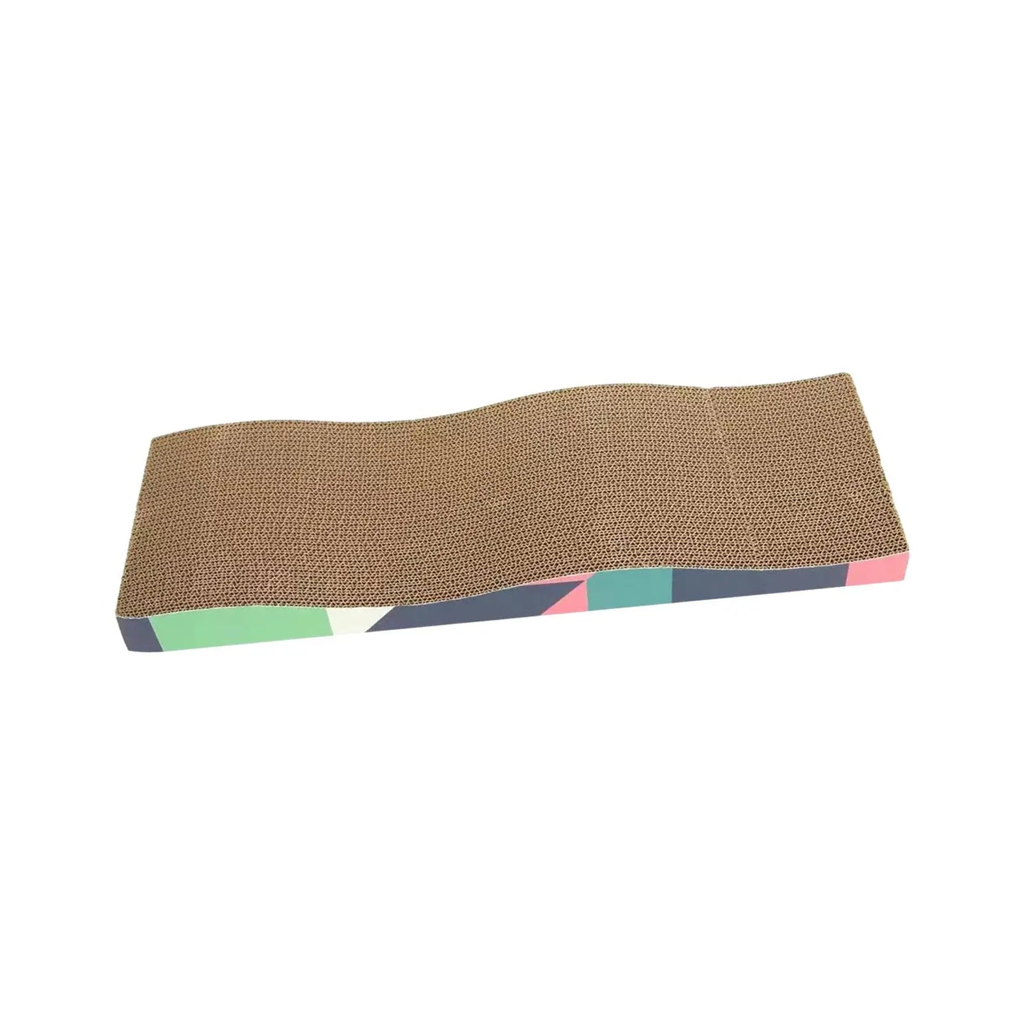 Ultimate Cat Scratching Lounge: Durable Corrugated Cardboard Bed & Play Mat for Indoor Cats and Kittens - Protect Your Furniture in Style!