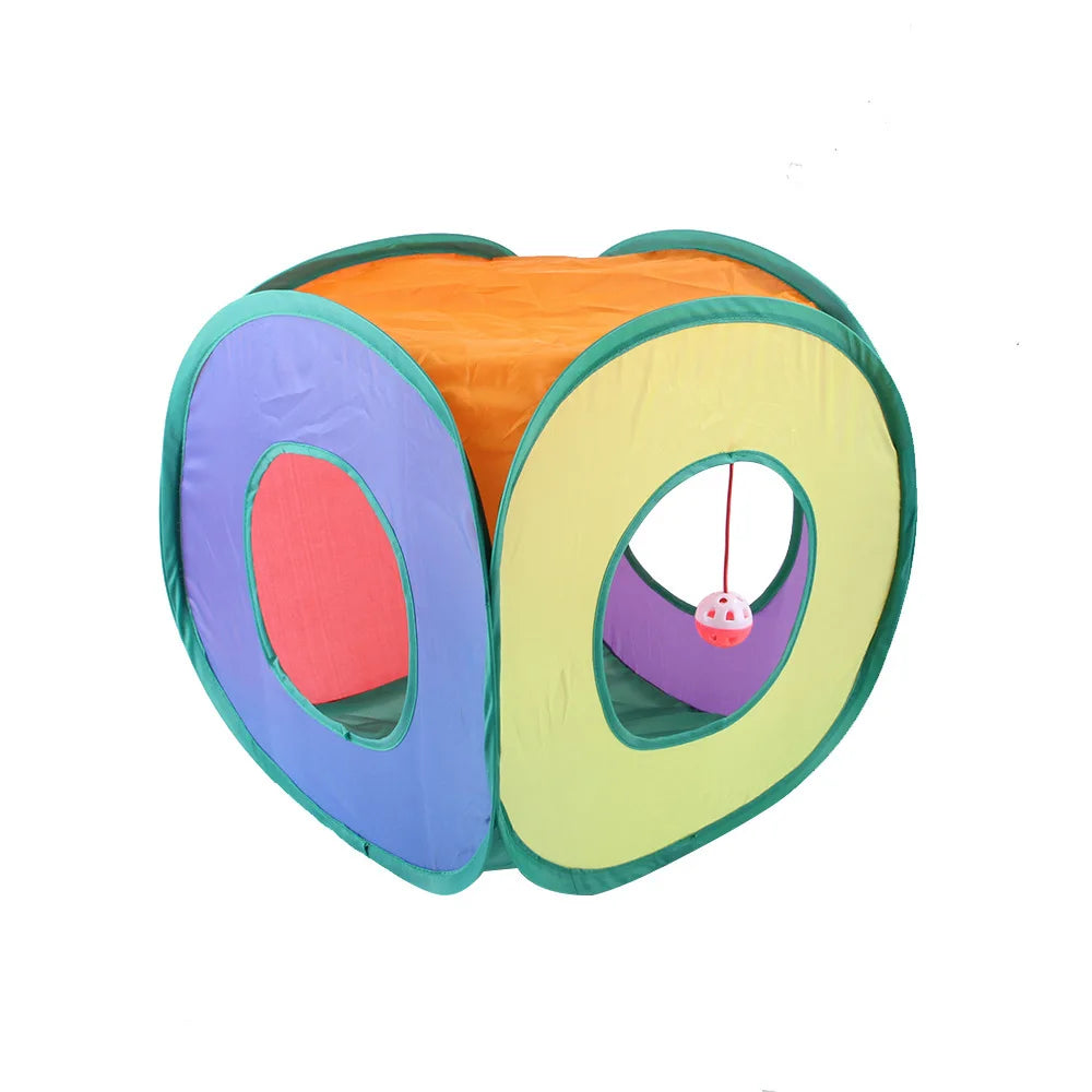 Make Playtime Pawesome with Our Cat Tunnel – Foldable & Fun for Cats, Rabbits, and More!