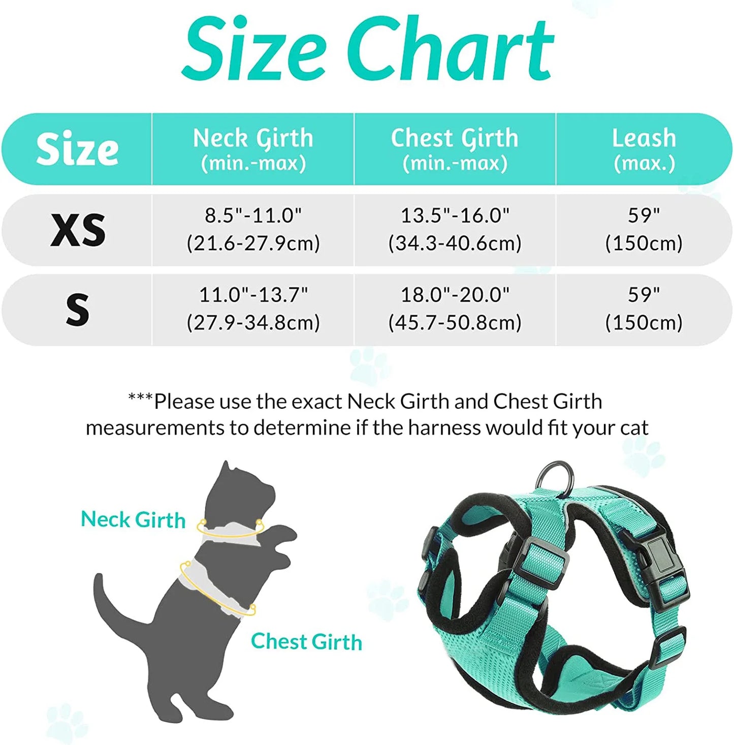 Ultimate Escape Proof Cat Harness and Leash Set – Soft, Adjustable Vest for Easy Control During Walks