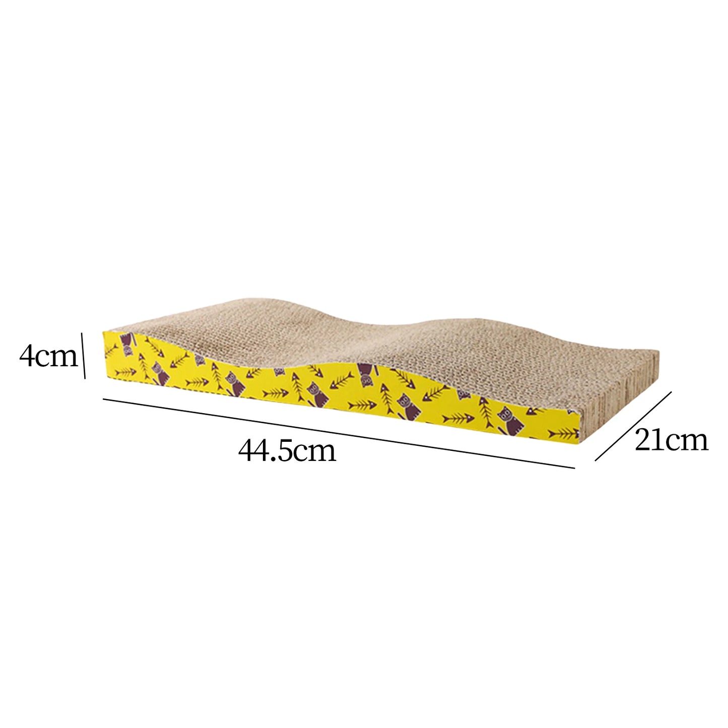 Ultimate Cat Scratching Lounge: Durable Corrugated Cardboard Bed & Play Mat for Indoor Cats and Kittens - Protect Your Furniture in Style!