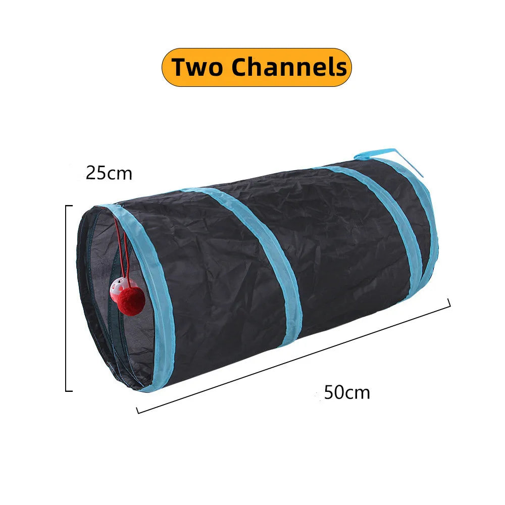 Make Playtime Pawesome with Our Cat Tunnel – Foldable & Fun for Cats, Rabbits, and More!