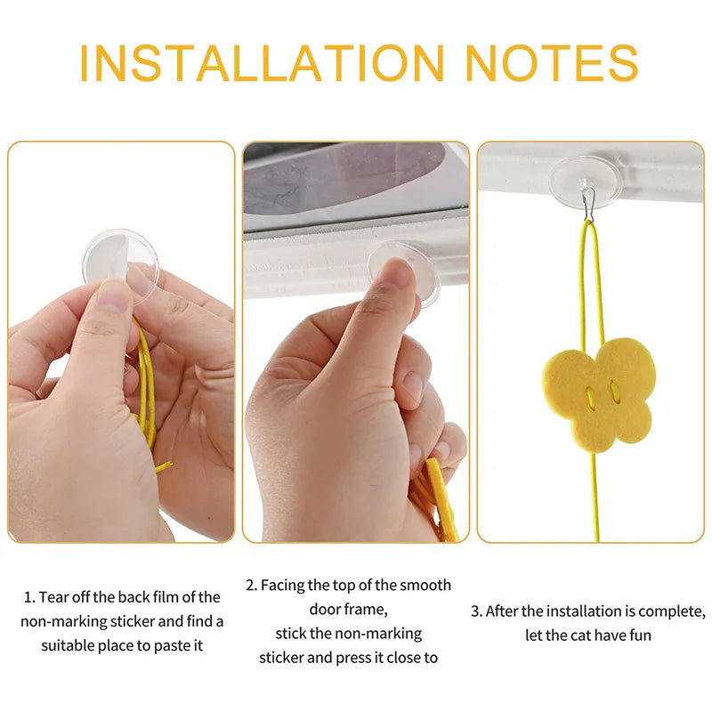 Exciting Interactive Cat Toy - Hanging Feather Teaser for Endless Fun and Engagement!