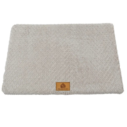 Luxurious 3D Foam Orthopedic Dog Bed with Removable Faux Fur Cover - Waterproof & Anti-Slip for Ultimate Comfort!