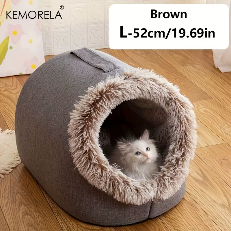 Cozy & Portable Cat Bed: Your Feline's New Favorite Sleep Spot!