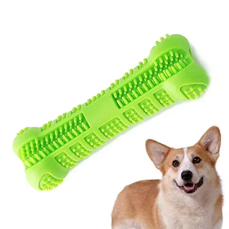 Revolutionary 360° Soft Rubber Dog Toothbrush & Chew Toy - Ultimate Dental Care for Small Dogs!